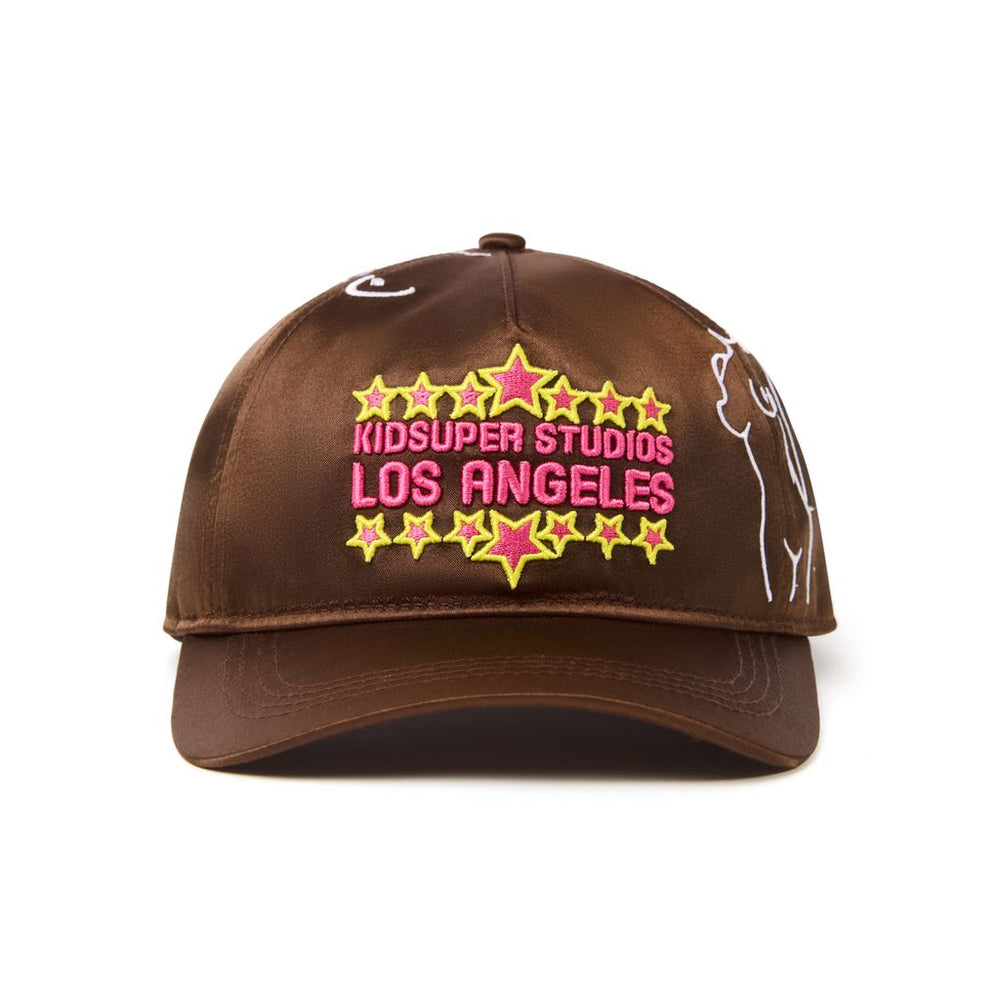 KS LA Nylon Snapback Hat Brown