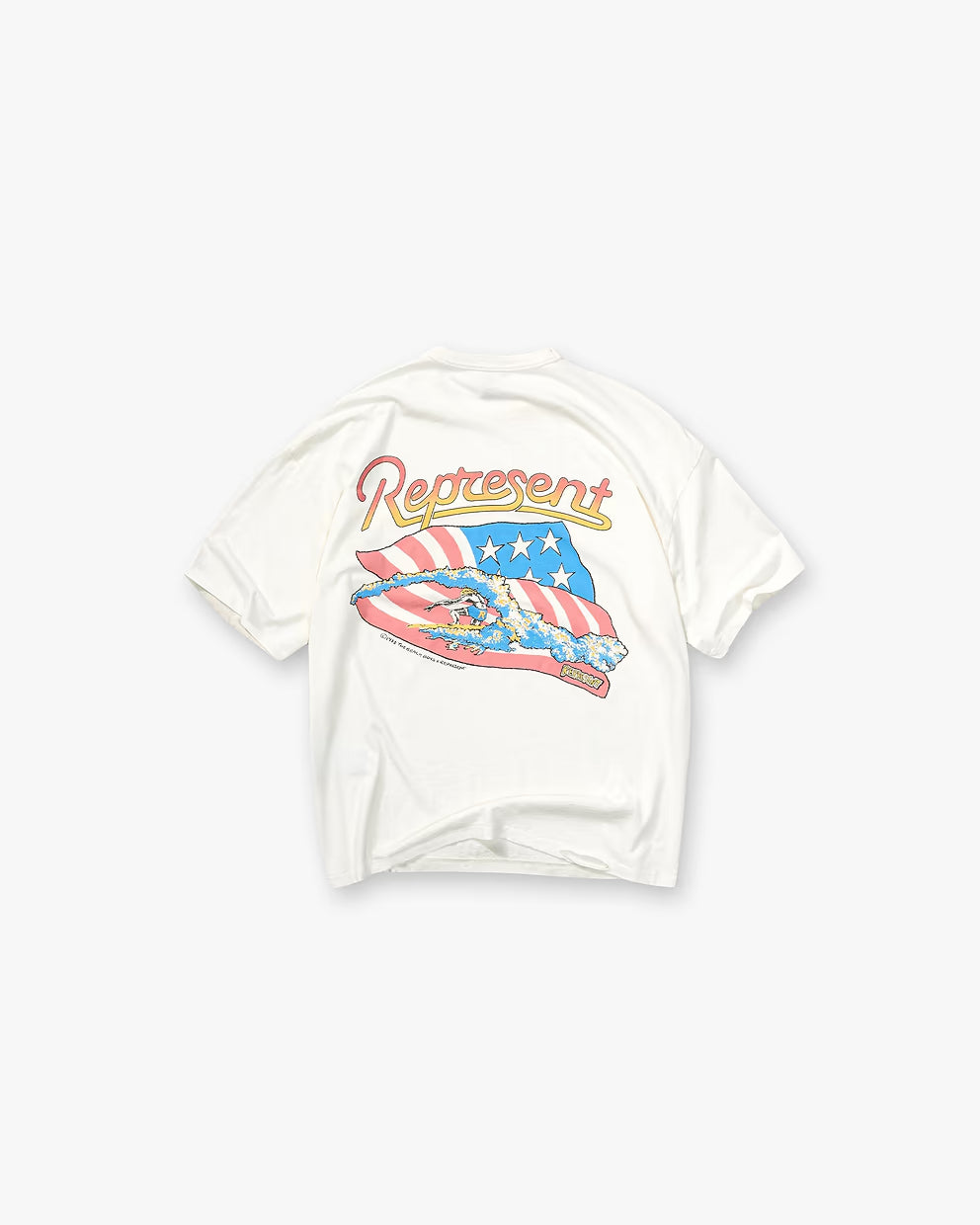 Represent x Beach Boys Americas Band T-Shirt Flat White
