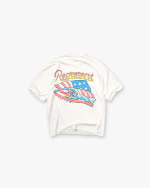 Represent x Beach Boys Americas Band T-Shirt Flat White