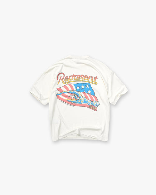 Represent x Beach Boys Americas Band T-Shirt Flat White