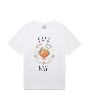 Casa Way Orange T-Shirt Bright Washed Jersey