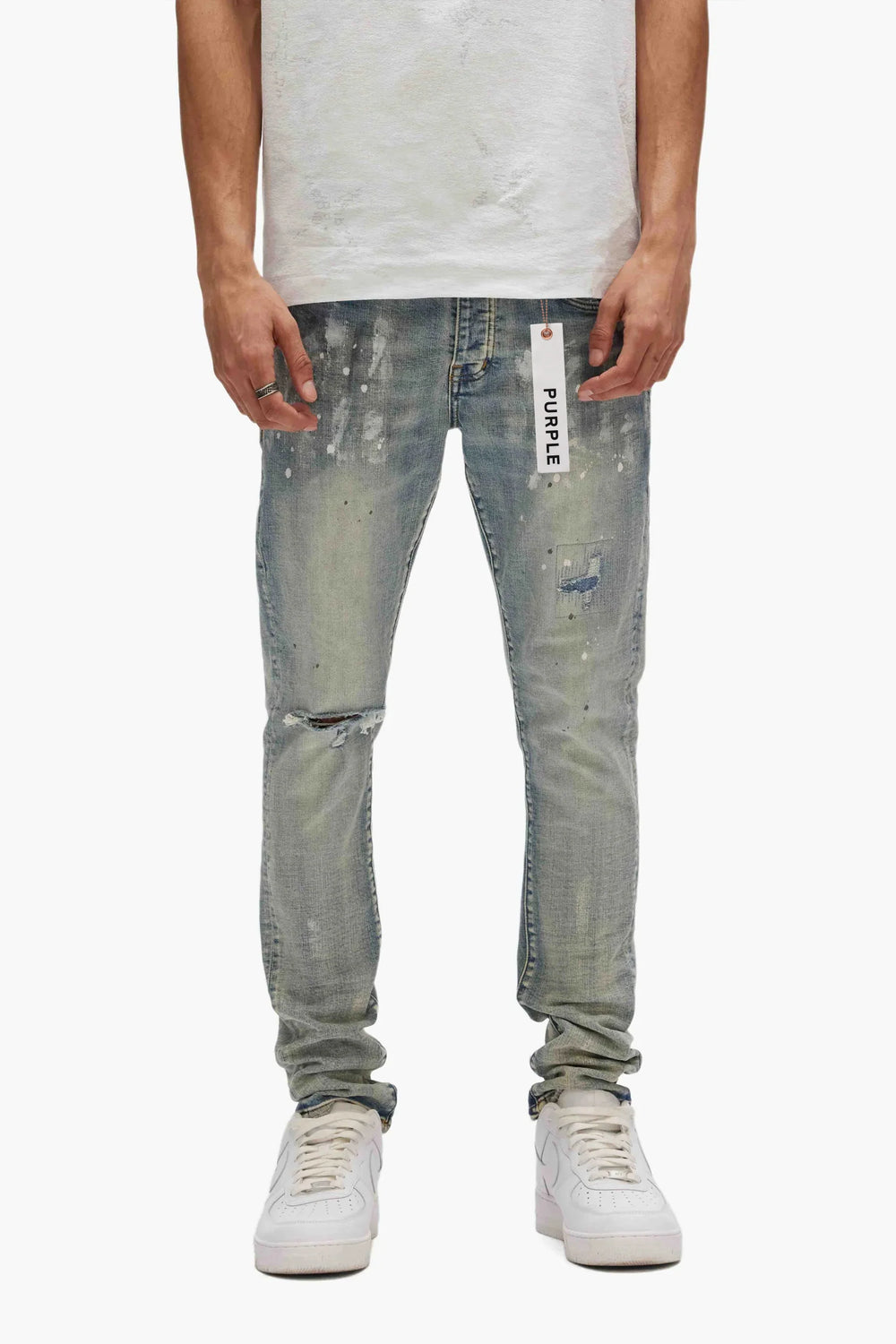 Light Indigo Paint Blowout