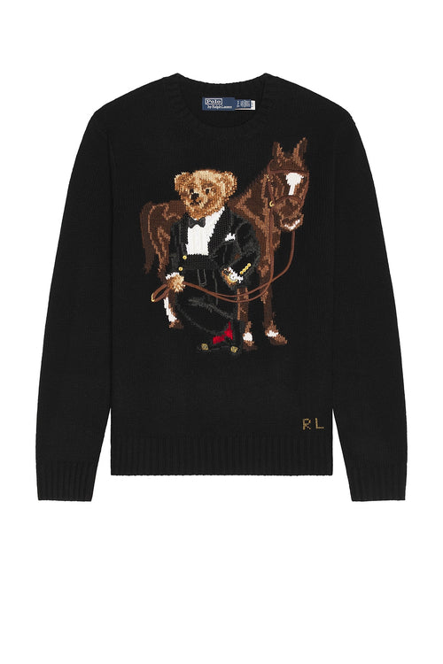 Lunar New Year Wool Blend Bear Sweater