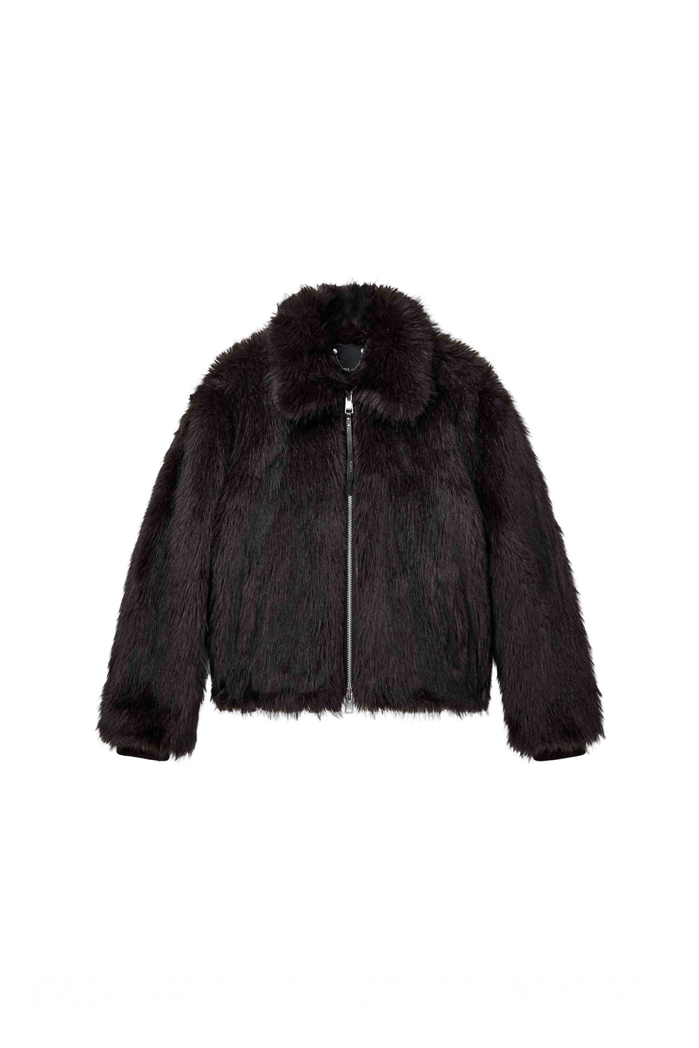 Faux Fur Shawl Jacket- Purple Brand