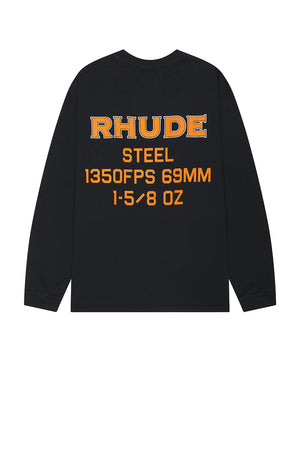 Rhude Steel Long Sleeve Tee Shirt