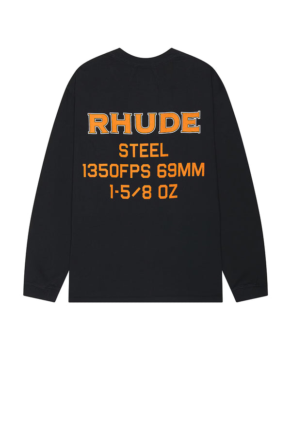 Rhude Steel Long Sleeve Tee Shirt