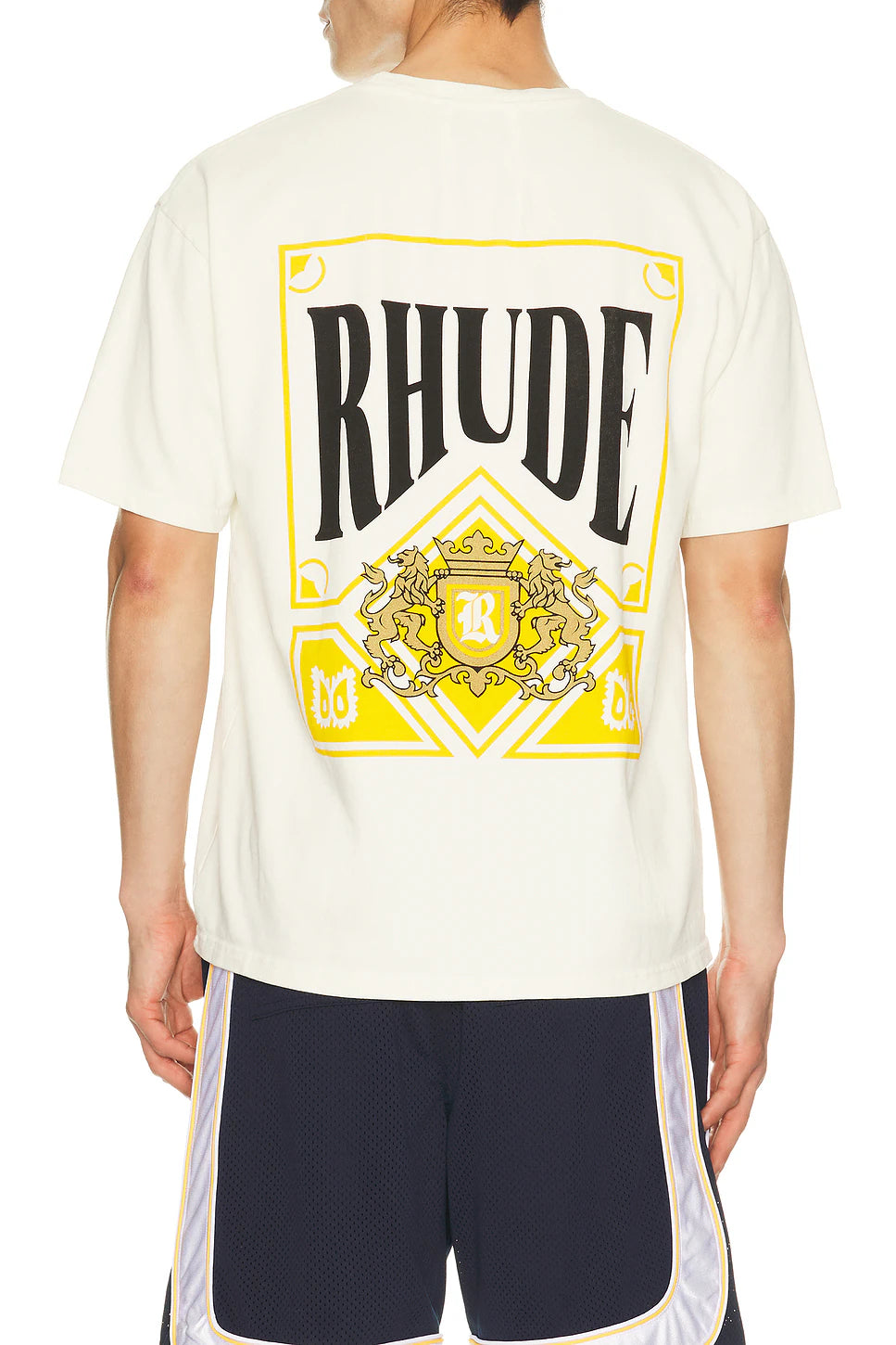 Rhude Playing Card Tee Vintage White/Yellow