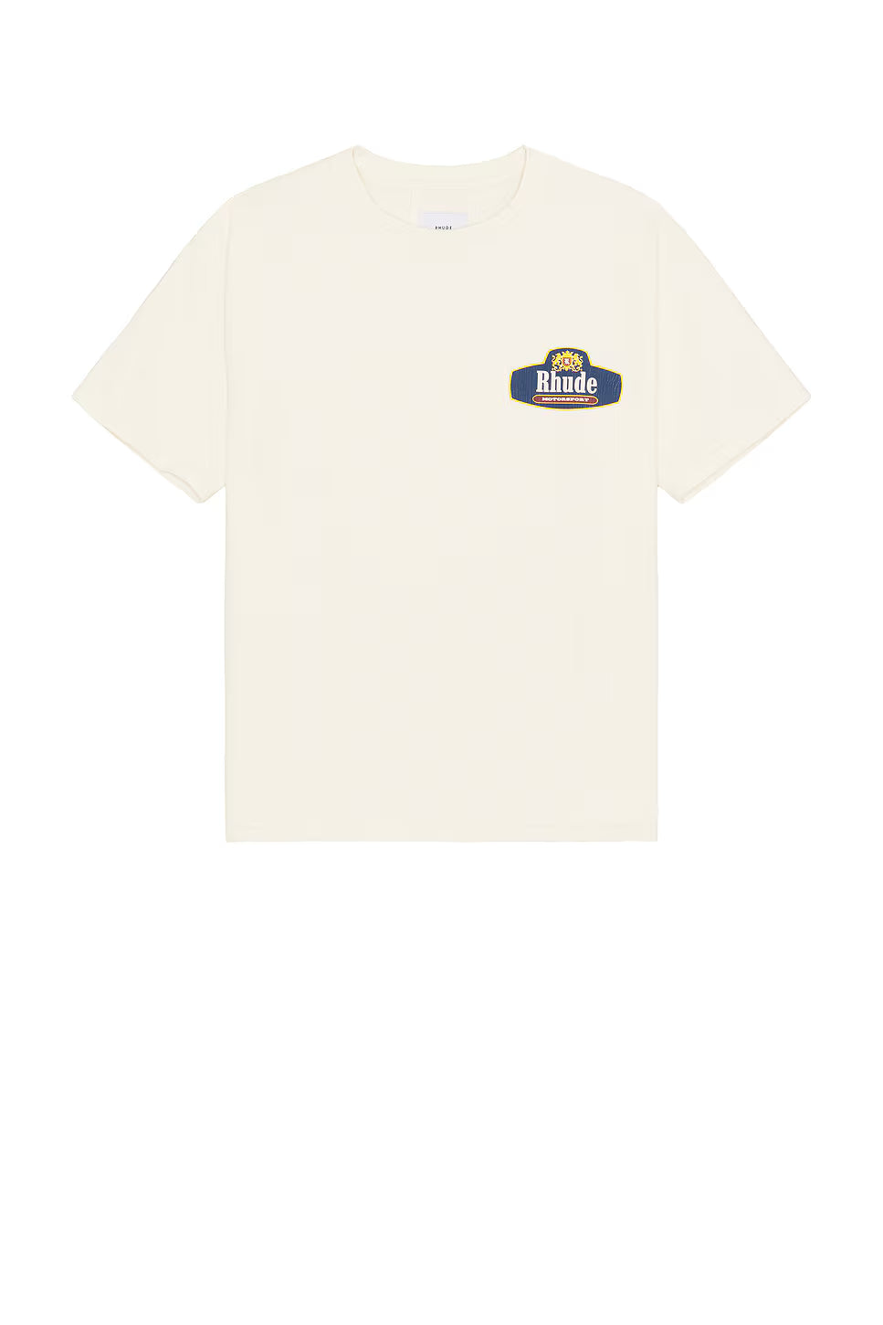 Rhude Racing Crest Tee Vintage White/Navy
