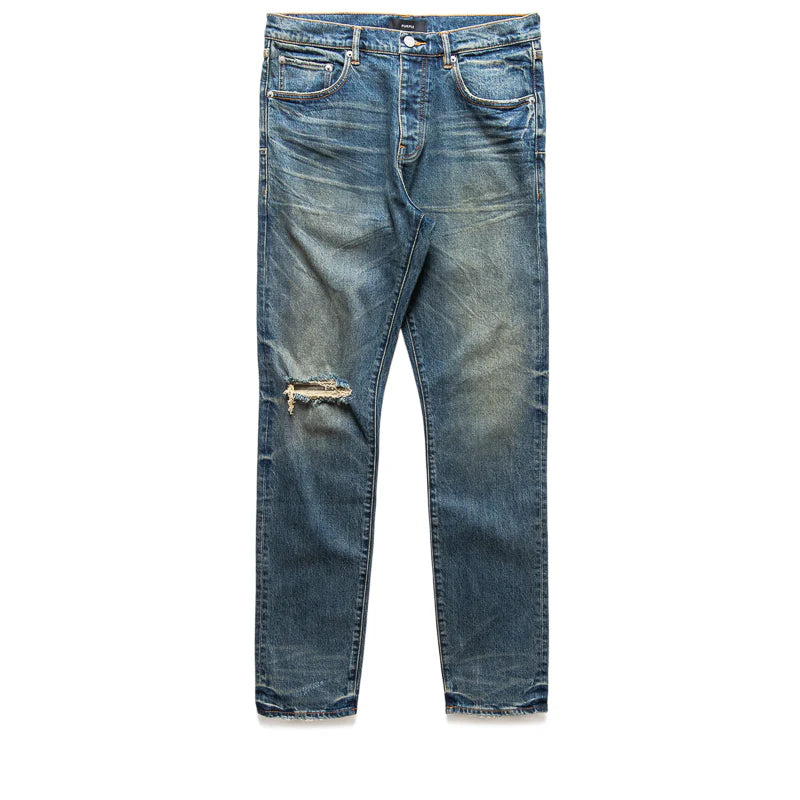 Straight Leg Stratos Vintage Knee Slit Jean