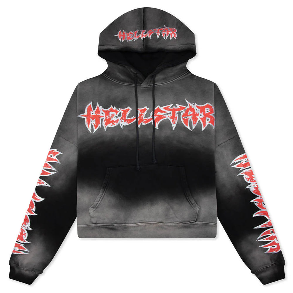 Stars Shine Graffiti Hoodie Black/Red
