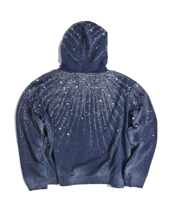 20K Stellar Diamond Hoodie In Blue