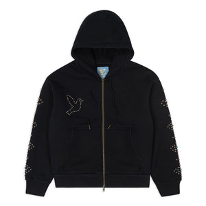 Eye Studded Hoodie Black