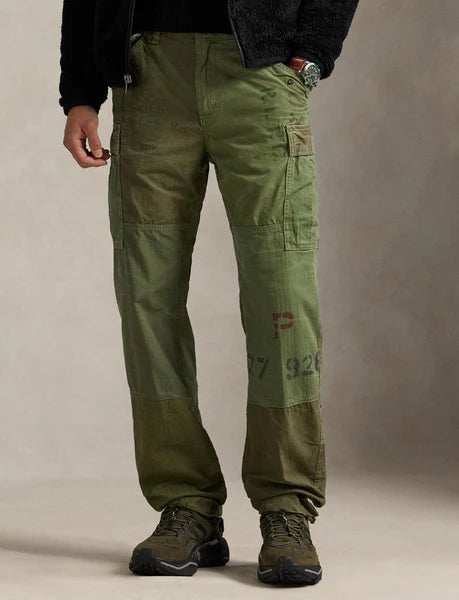 Classic Fit Patchwork Cargo Pant