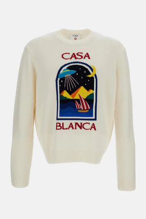Casablanca Pyramid Abduction Crewneck Sweater