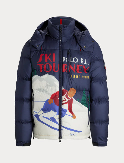 Gorham Skier Print Down Jacket