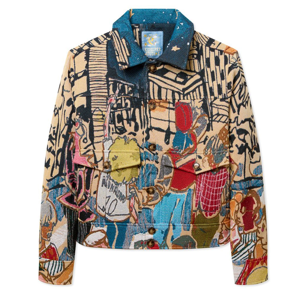 Jaquarded Pocket DtailJacket Multi