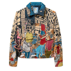 Jaquarded Pocket DtailJacket Multi