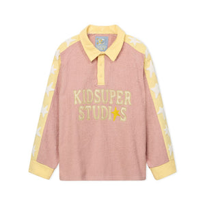 Terrycloth Stars Rugby Pastel Pink