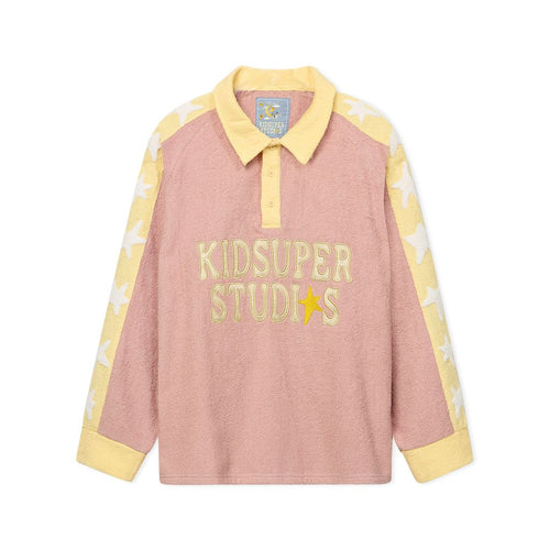Terrycloth Stars Rugby Pastel Pink