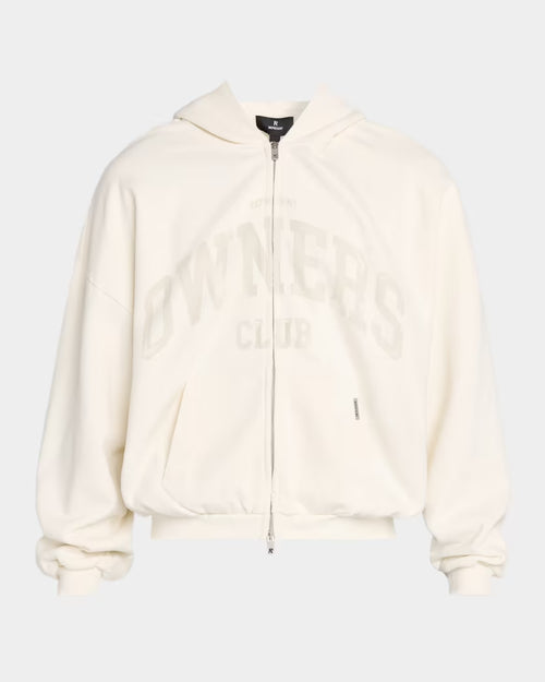 Men's Represent Owners Club Full-Zip Hoodie Chalk