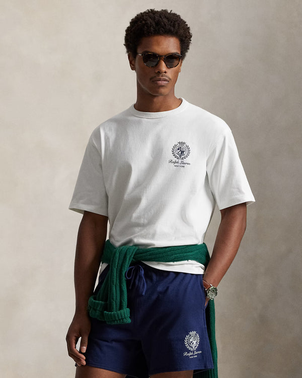 Relaxed Fit Jersey Graphic T-Shirt White