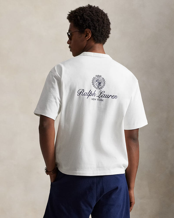 Relaxed Fit Jersey Graphic T-Shirt White