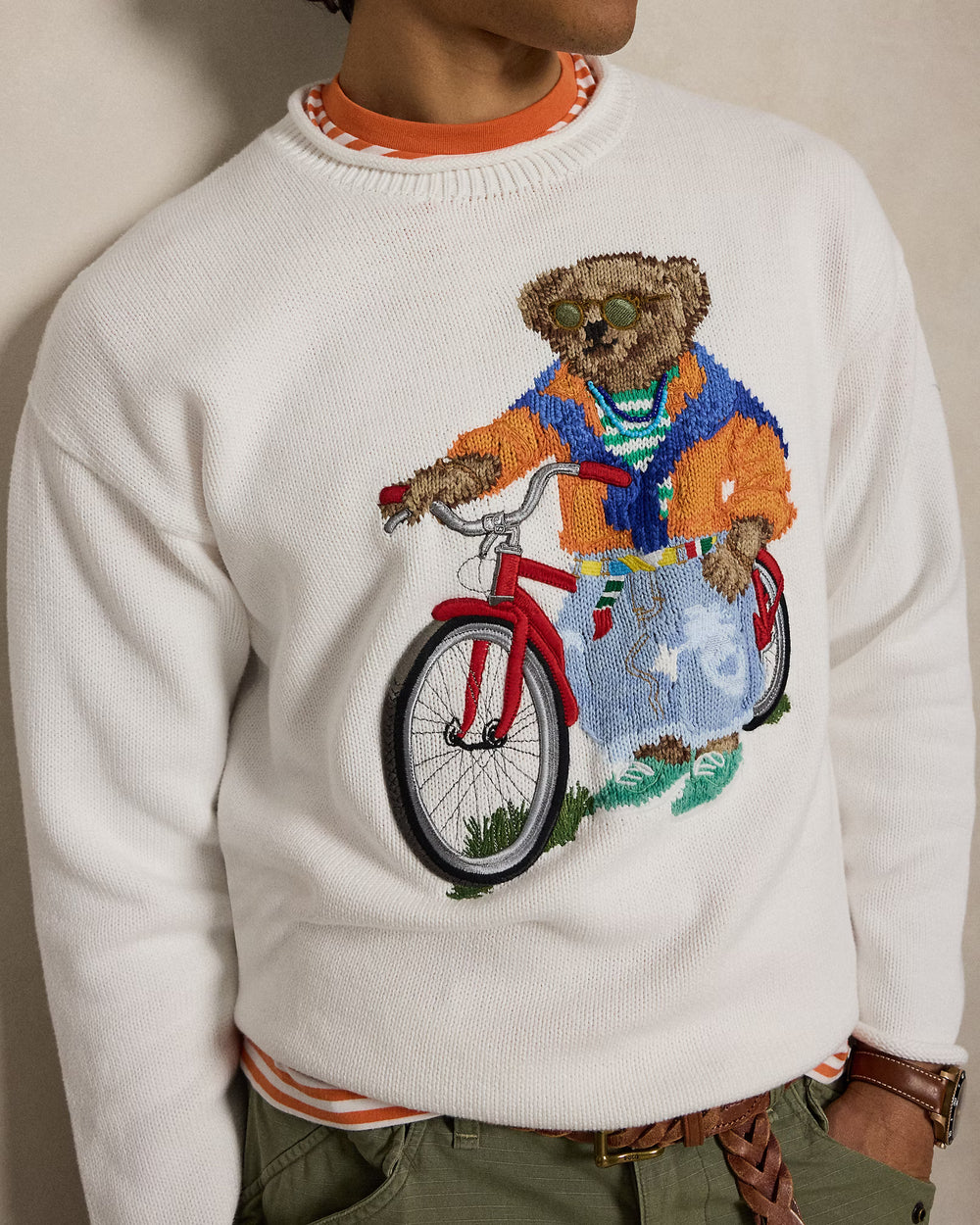Polo Bear Cotton Rollneck Sweater