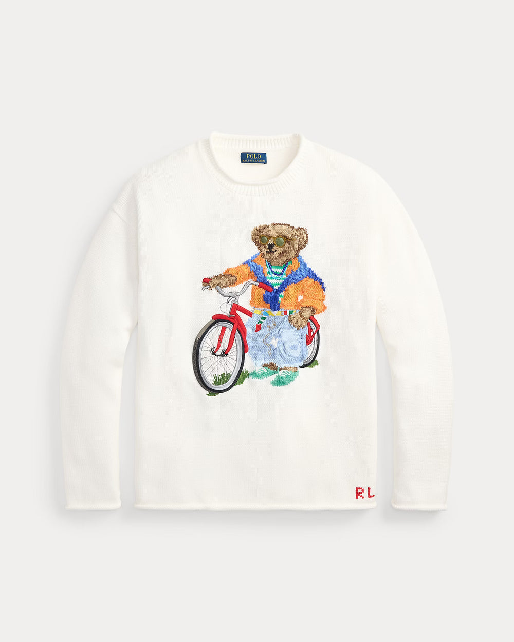 Polo Bear Cotton Rollneck Sweater