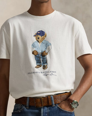 Classic Fit Polo Bear Jersey T-Shirt Nevis Denim Bear