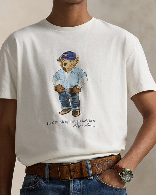 Classic Fit Polo Bear Jersey T-Shirt Nevis Denim Bear