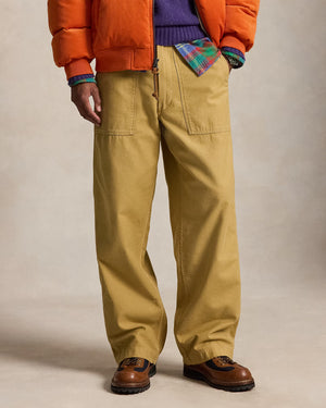 Relaxed Fit Reverse-Sateen Utility Pant