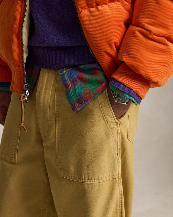 Relaxed Fit Reverse-Sateen Utility Pant