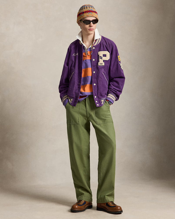 Relaxed Fit Reverse-Sateen Utility Pant