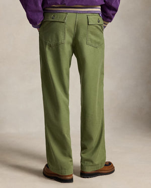 Relaxed Fit Reverse-Sateen Utility Pant