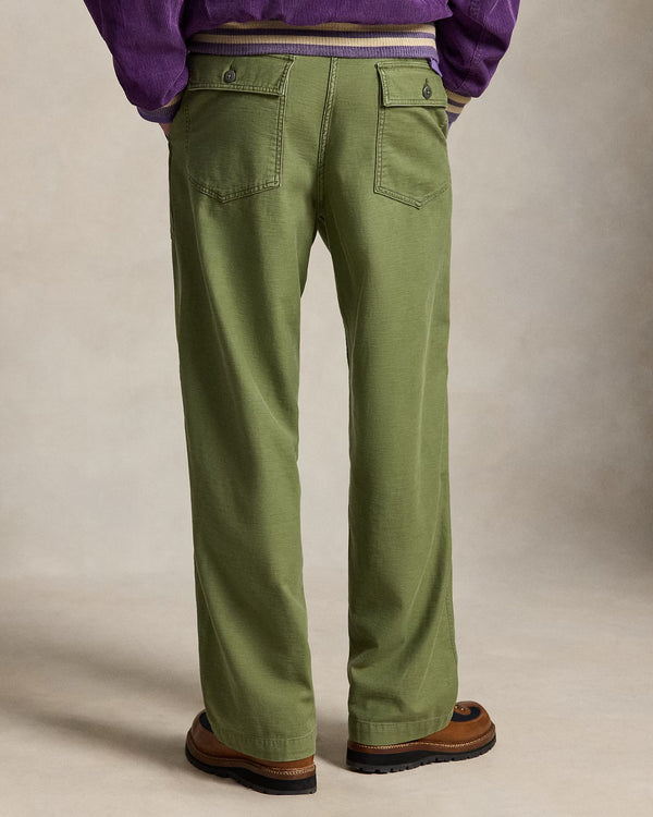 Relaxed Fit Reverse-Sateen Utility Pant