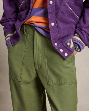 Relaxed Fit Reverse-Sateen Utility Pant