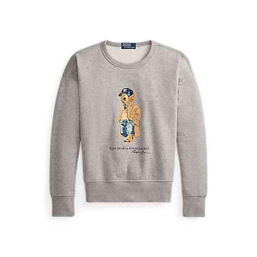LONG-SLEEVE ATHLETIC FLEECE LITCHFIELD BEAR CREWNECK SWEATSHIRT (VINTAGE)