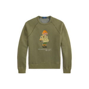 LONG-SLEEVE SEASONAL FLEECE RED ROCKS BEAR CREWNECK SWEATSHIRT