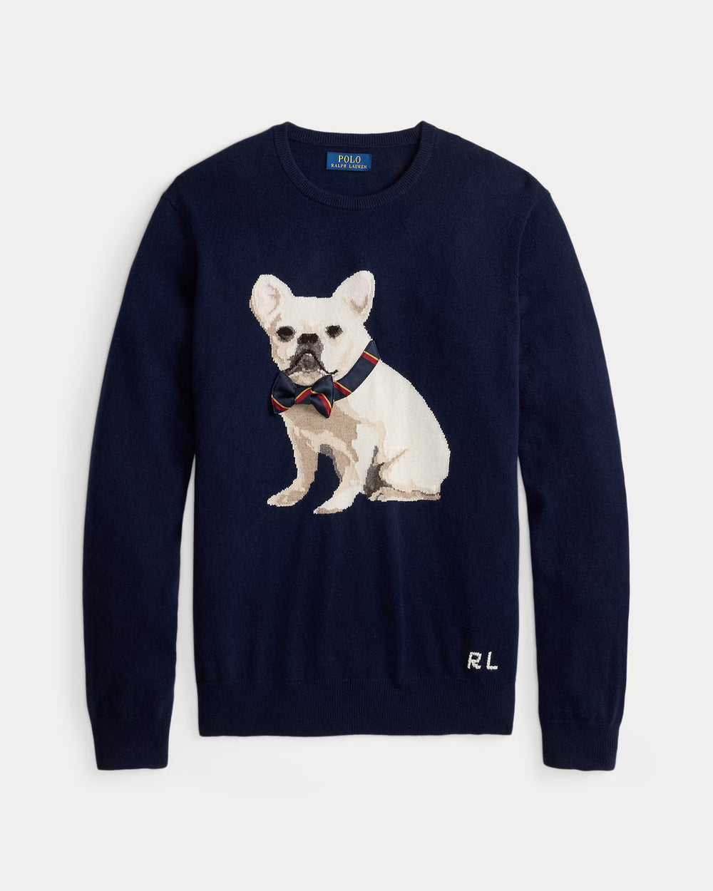 Dog-Intarsia Cashmere Sweater