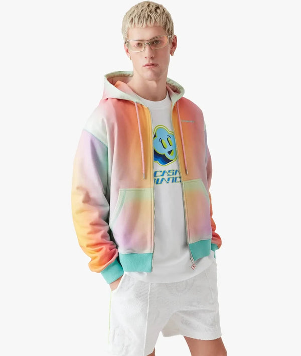 Glass Zip Up Hooded Sweatshirt