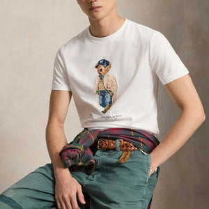 Classic Fit Polo Bear Jersey T-Shirt NY Hat