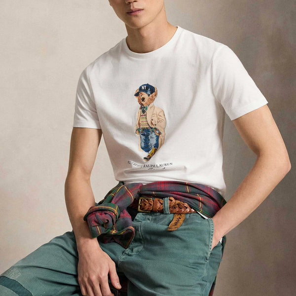 Classic Fit Polo Bear Jersey T-Shirt NY Hat