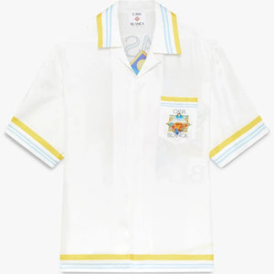 Tennis Landscape Cuban Collar SS Shirt