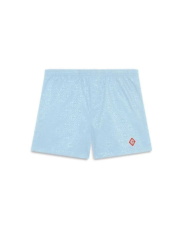 Monogram Jacquard Swim Shorts Pale Blue