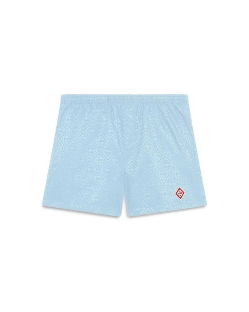 Monogram Jacquard Swim Shorts Pale Blue