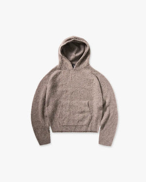 Textured Borg Hoodie