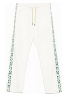 Technical Pocket and Laurel Tape Open Hem Jogger Off White