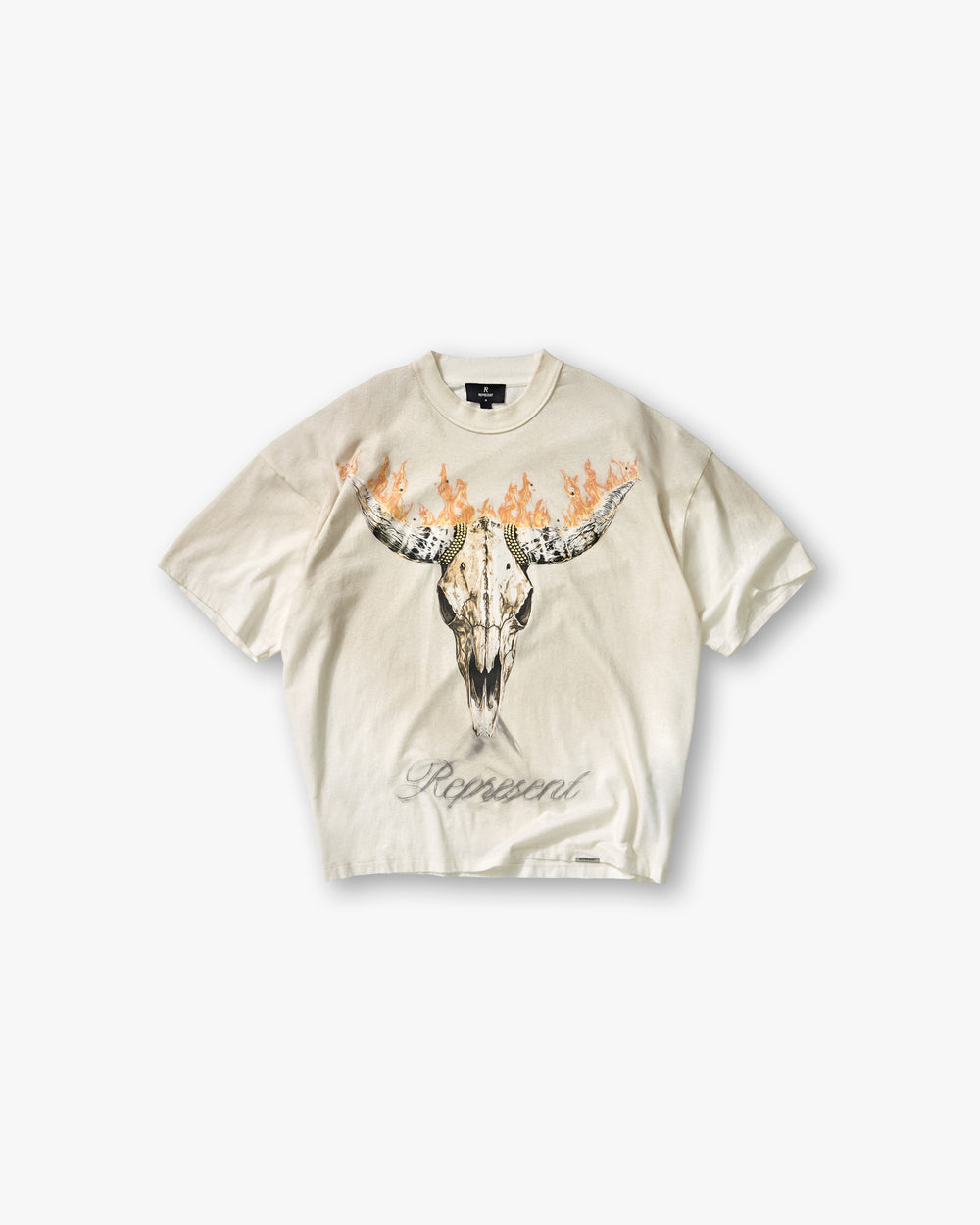 British Cowboys T-Shirt in Washed Ecru