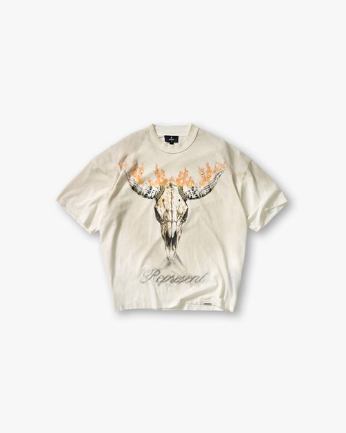 British Cowboys T-Shirt in Washed Ecru