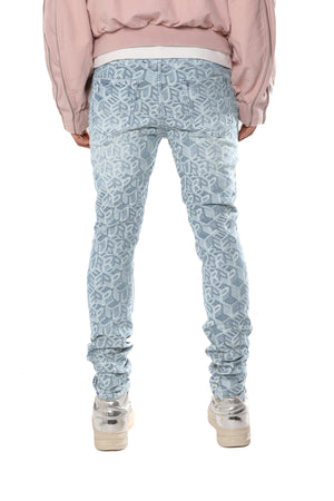 Skinny Jacquard Monogram